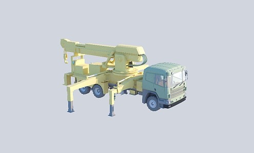 Modern crane truck crane 3d model