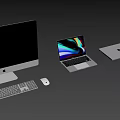 MACpro Apple Computer Laptop Apple Notebook Apple Desktop 3d model