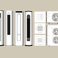 Modern Air Conditioner Fans With Different Tower Designs And Various Contemporary Styles