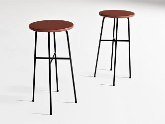 Modern Bar Stool Bar Chair 3d model