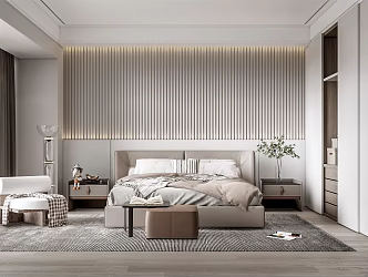 Modern Bedroom 3d model