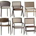 Modern Woven Dining Chairs With Wooden Frames And Various Stylish Designs