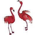 Modern Flamingo 3d model