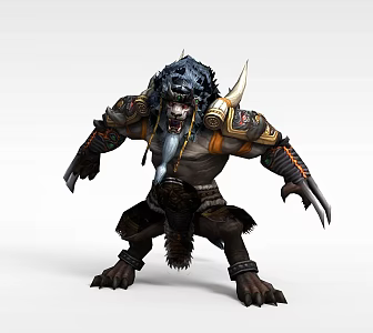Buddha Ben is a game character monster. 3d model