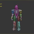 Mech Warrior Mech Soldier Machine Battlearm Mechanical Battlearm Machine Fighter Robot 3d model