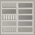 Light Colored Wainscoting With Various Vertical And Horizontal Panel Patterns For Interior Walls