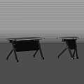 Mobile Conference Tables With Metal Frame And Rolling Wheels For Office Use
