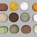 Stylish Ottoman Poufs with Various Colors and Different Textured Designs for Home Decor