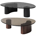 Contemporary Sofa and Coffee Table Set Featuring Glass Top and Wooden Base for Living Room