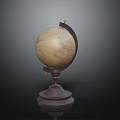 Vintage Globe Decorative Furniture With Classic Design And Sturdy Base For Home Decor