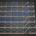 scaffolding ladder tripod industrial equipment 3d model