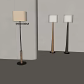 American Retro Floor Lamp Nordic Atmosphere Lamp Reading Lamp Italian Fabric Floor Lamp 3d model