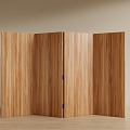 Modern Screen Wooden Screen 3d model