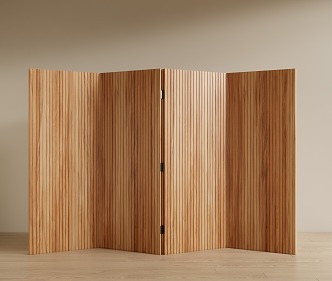 Modern Screen Wooden Screen 3d model