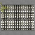 Square Carpet With Intricate Black And White Geometric Pattern Design 3d model