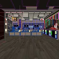 Traditional Retail Store Interior With Wooden Shelves Lanterns Displayed Goods And Family Shoppers