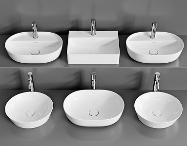 Modern wash basin 3d model