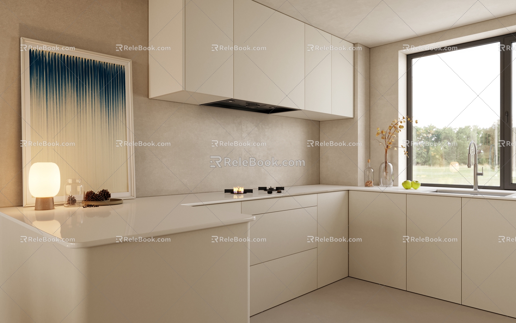 Modern Kitchen Kitchen Entrance 3d model