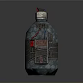 Improvised Explosive Weapon Bottle Shaped Device With Metallic Texture Red Blue Wires And Straps