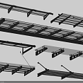 Various Styles Metal Frame Awning With Transparent Panels And Mounting Brackets