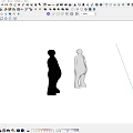 Black And White Minimalist Human Figurine Decorative Ornament Set For Home Decor