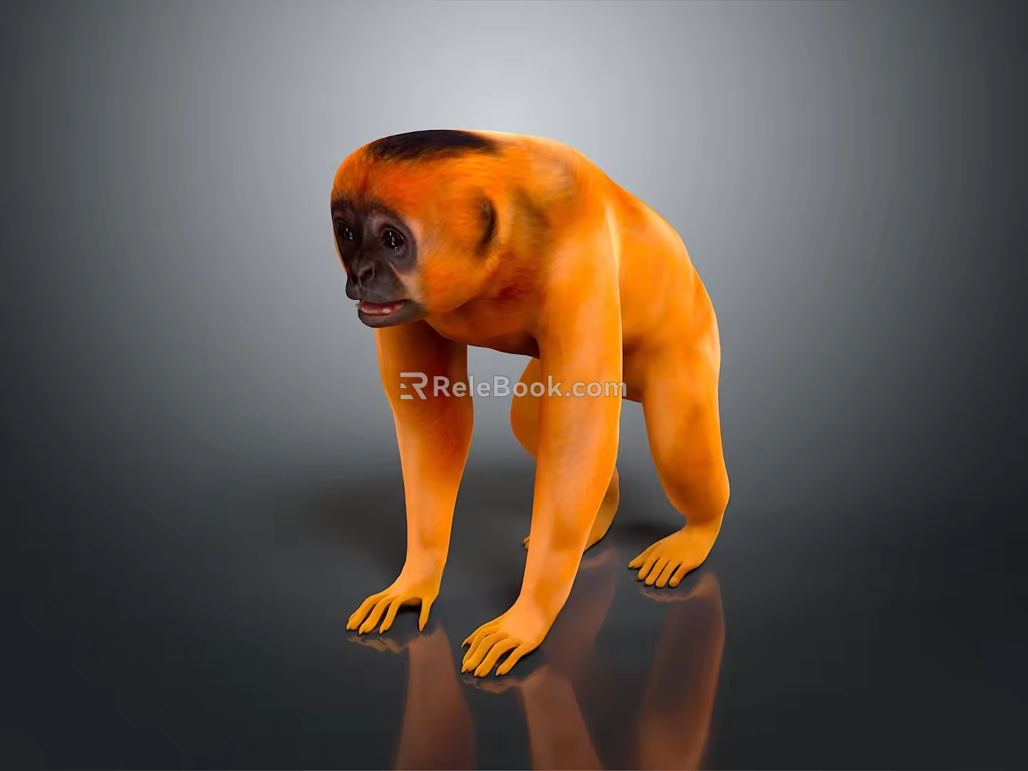 Monkey Cartoon Monkey Anime Monkey Stylized Monkey Fantasy Style Monkey Toy 3d model