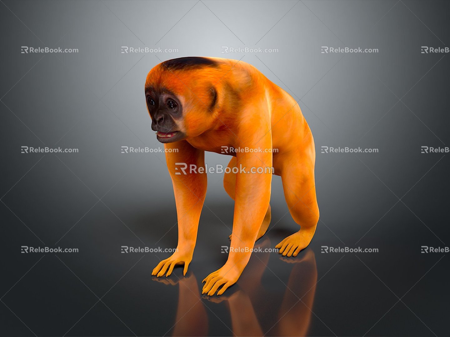 Monkey Monkey Cartoon Monkey Anime Monkey Stylized Monkey Fantasy Style Monkey Toy 3d model