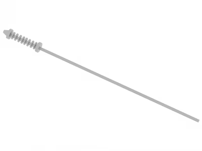 Long Metal Rod With Spiral Head For Industrial Mechanical Use 3d model