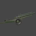 Howitzer WW2 Army Gun Cannon 3d model