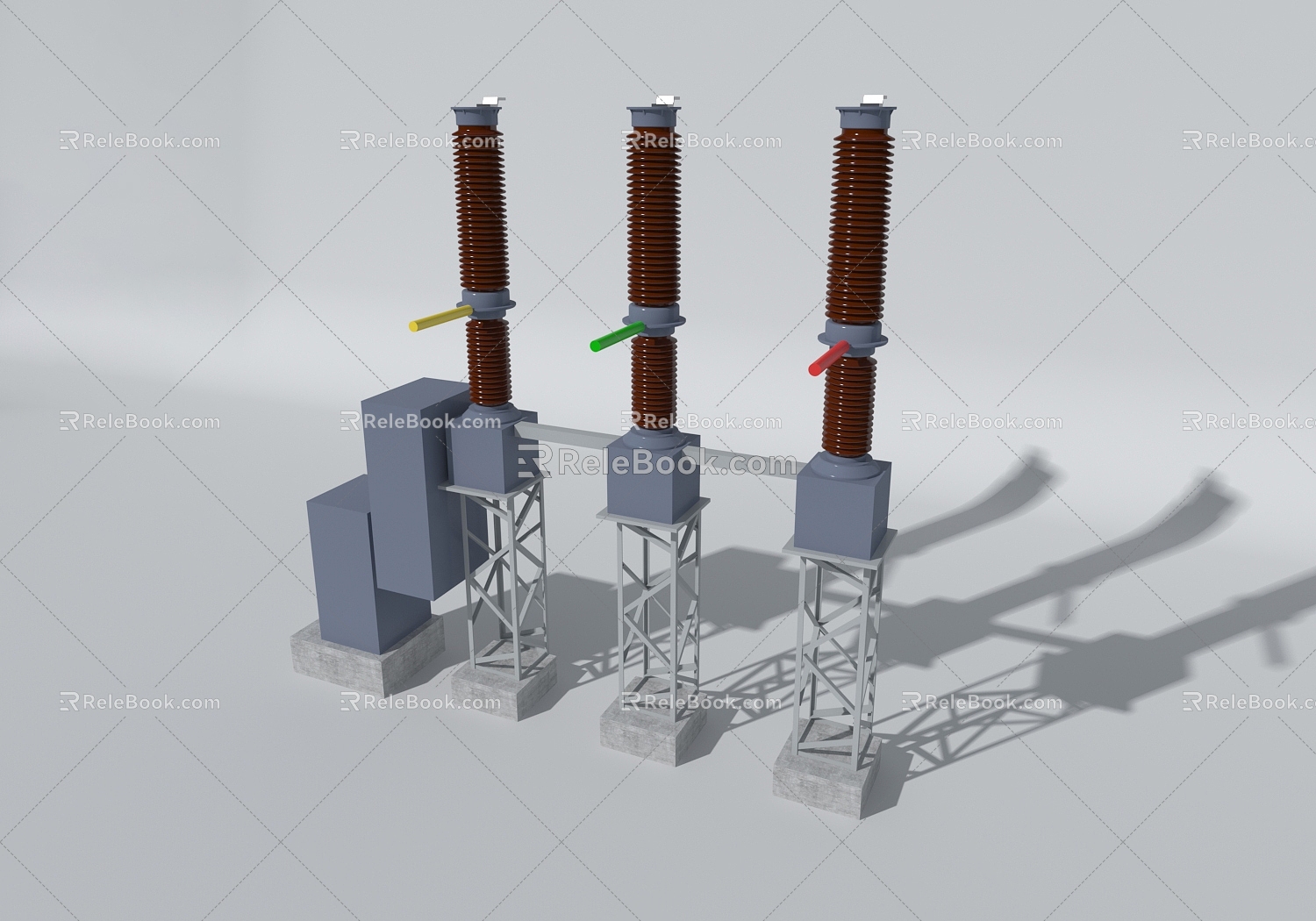 Substation equipment kV35 CB C 3d model