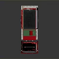 Vibrant Red Fire Truck Model With Ladder Hose And Green Accents