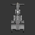 Industrial Stainless Steel Gate Valve With Flanged Ends And Handwheel Operation Design