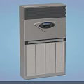 Industrial Equipment Vertical White Unit With Digital Display And Grille Panels