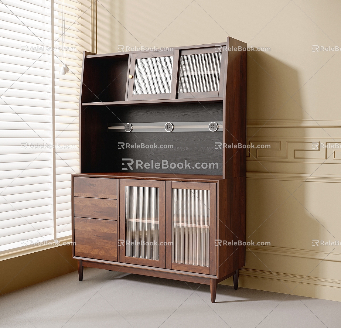 Middle Style Sideboard 3d model