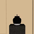 Middle Style Table Lampshade Table Lamp 3d model