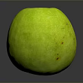 Fresh Ripe Green Apple With Smooth Surface And Natural Healthy Look