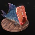 Modern Fish Cartoon Salmon 3d model