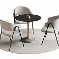 Leisure Table and Chair Negotiation Table and Chair Dining Table and Chair 3d model
