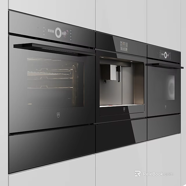 Modern Built In Kitchen Appliances For Contemporary Kitchen Spaces 3d model