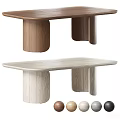Rounded Edge Solid Wood Tea Table And Chair Set With Multiple Color Choices For Homes