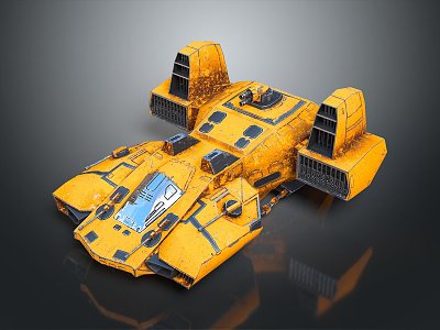 Modern Spaceship Spacecraft 3d model