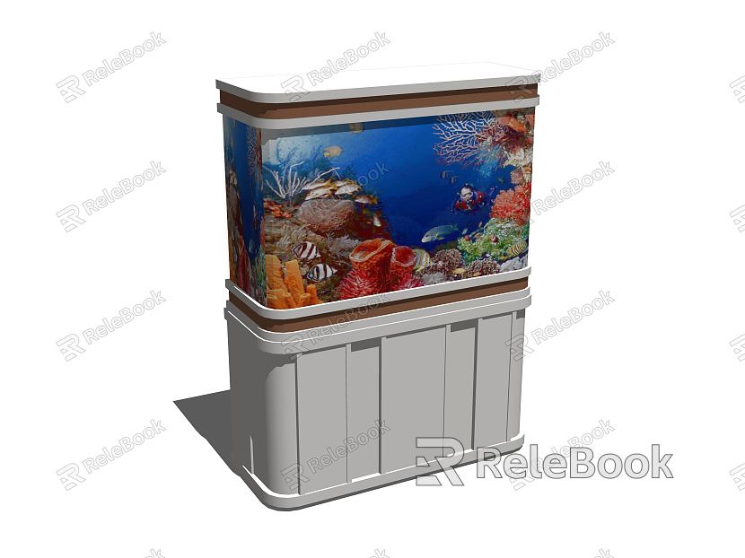 Modern fish tank model