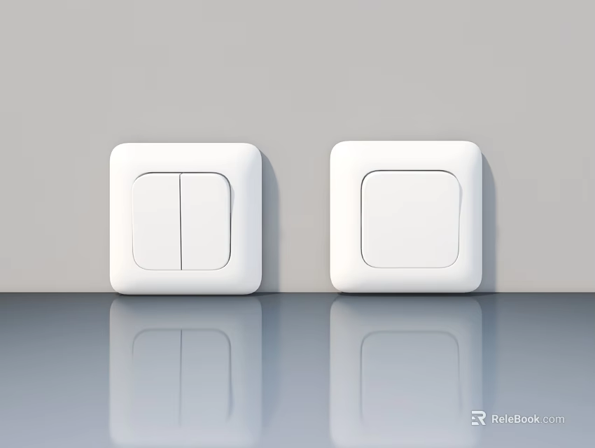 Modern Hinged Door Design For Open Kitchen With White Surface And Clean Lines 3d model