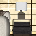 Table lamp table lamp side 3d model