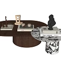 Middle Ancient Style Coffee Table 3d model