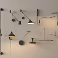 Modern Black Wall Lamps With Different Stylish Designs For Home Interior Decoration