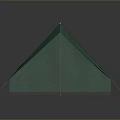 Green Outdoor Camping Tent Furniture With Support Poles And Portable Design