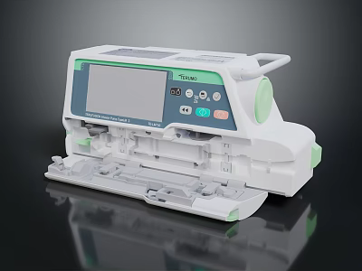 Advanced Modern Medical Infusion Pump With Digital Display And Control Panel 3d model