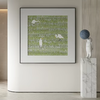 modern decorative painting 3d model