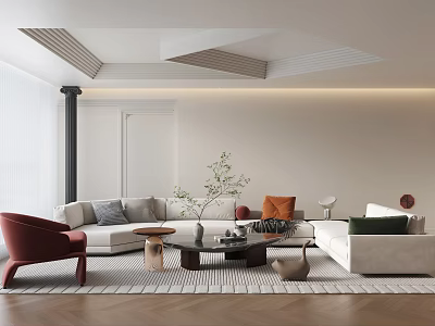 Sofa Combination Single Sofa Coffee Table Sofa Corner Sofa Bangle Sofa Shaped Sofa 3d model